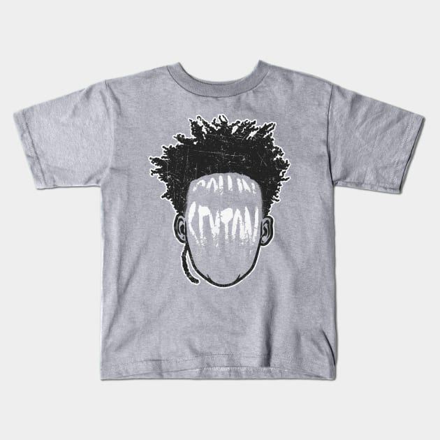 Collin Sexton Cleveland Player Silhouette Kids T-Shirt by Buya_Hamkac